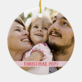 Weihnachten Keramik Ornament (Hinten)