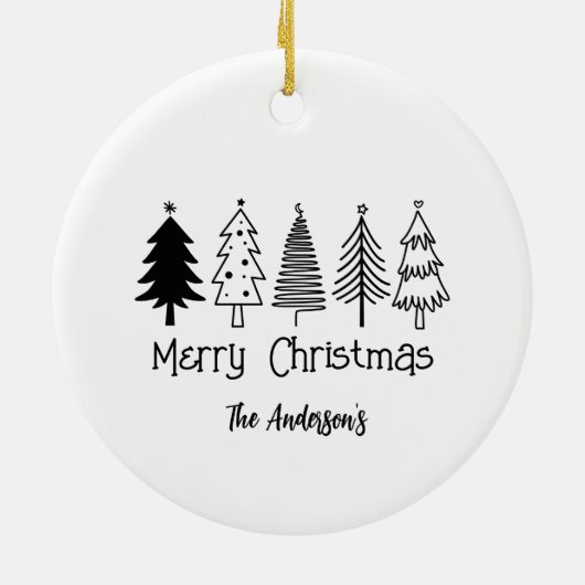 Weihnachten Keramik Ornament (Hinten)