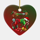 Weihnachten Keramik Ornament (Hinten)