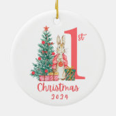 Weihnachten Keramik Ornament (Hinten)