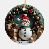 Weihnachten - Keramik Runde Ornamente (Vorne)