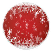 Weihnachten Keramikknauf (Vorderseite)