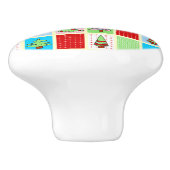 Weihnachten Keramikknauf (Seitenansicht)