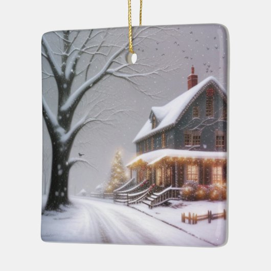 Weihnachten Keramikornament (Links)