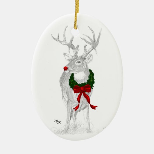 Weihnachten Keramikornament (Vorne)