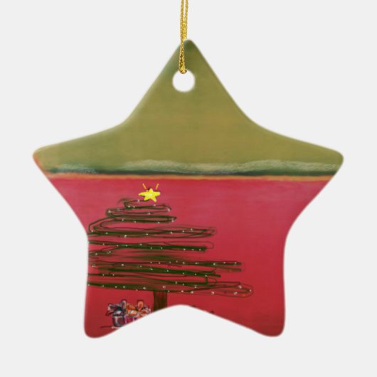 Weihnachten Keramikornament (Vorne)