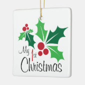 Weihnachten Keramikornament (Links)