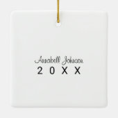 Weihnachten Keramikornament (Rückseite)