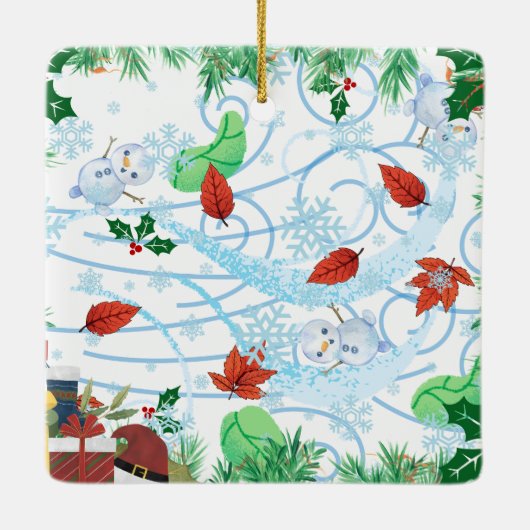 Weihnachten Keramikornament (Rückseite)