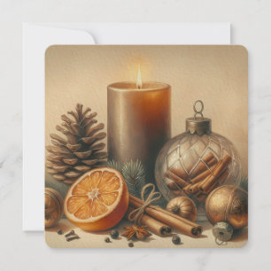 Weihnachten Kerzenkunst Einladung