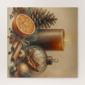 Weihnachten Kerzenkunst Puzzle (Horizontal)