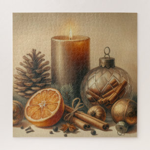 Weihnachten Kerzenkunst Puzzle