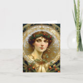 Weihnachten - KI - Jugendstil - B Karte (Vorderseite)