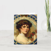 Weihnachten - KI - Jugendstil - E Karte (Vorderseite)