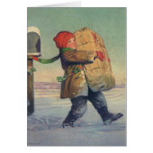 Weihnachten, Kind mit großem Paket (Vorne)