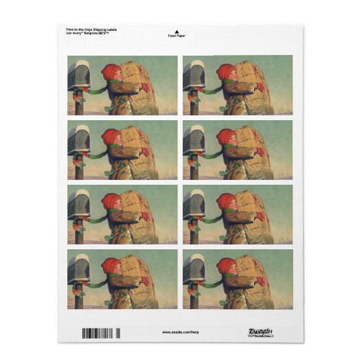 Weihnachten, Kind mit großem Paket (Vorne)