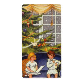 Weihnachten, Kinder auf einer Couch sitzen (Vorne)