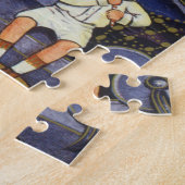 Weihnachten, Kinder auf einer Couch sitzen Puzzle (Seite)