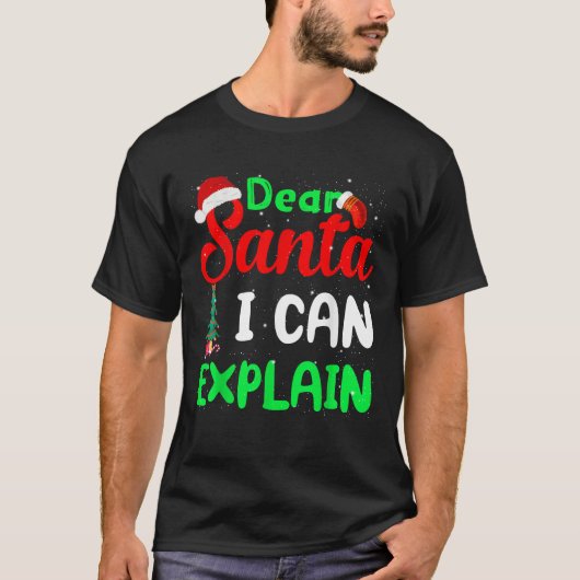 Weihnachten Kinder Kleinkind Lieber Santa i Can Ex T-Shirt (Vorderseite)