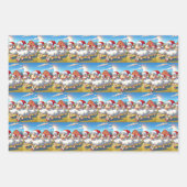 Weihnachten Kinder Pferde Kalb und Schafe Geschenkpapier Set (Vorderseite 3)