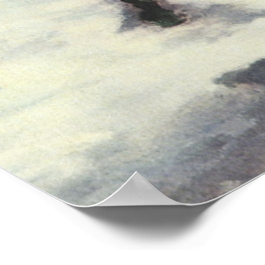 Weihnachten, Kinder Schneeballkampf Poster (Ecke)