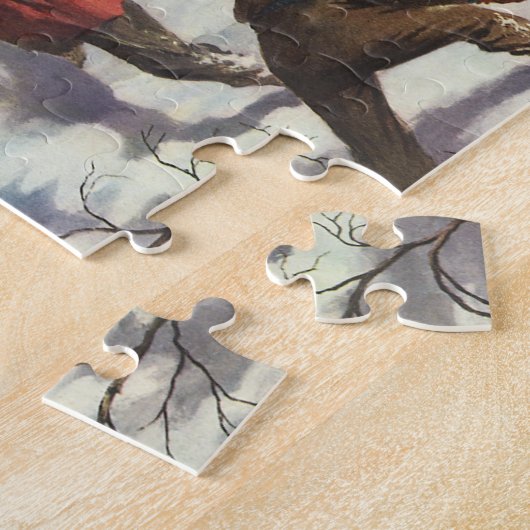 Weihnachten, Kinder Schneeballkampf Puzzle (Seite)