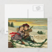 Weihnachten - Kinder Winter Szene (Vorne/Hinten)