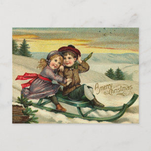Weihnachten - Kinder Winter Szene