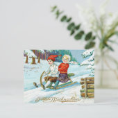 Weihnachten Kinder Winterschnee Urlaub im Winter (Stehend Vorderseite)