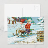 Weihnachten Kinder Winterschnee Urlaub im Winter (Vorne/Hinten)