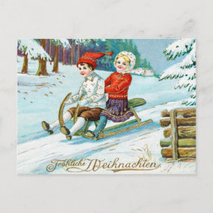 Weihnachten Kinder Winterschnee Urlaub im Winter