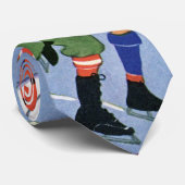 Weihnachten, Kindereis-Skaten auf dem See Krawatte (Gerollt)