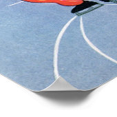 Weihnachten, Kindereis-Skaten auf dem See Poster (Ecke)