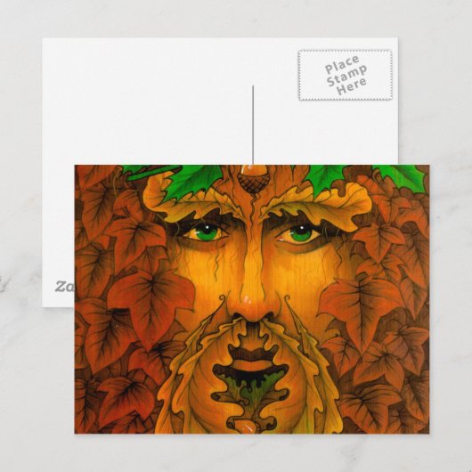 Weihnachten King Postkarte (Vorne/Hinten)