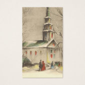 Weihnachten, Kirche im Winter Schnee (Vorderseite)