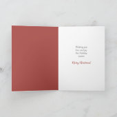 Weihnachten Kiss Mistletoe Grußkarte (Innenseite)