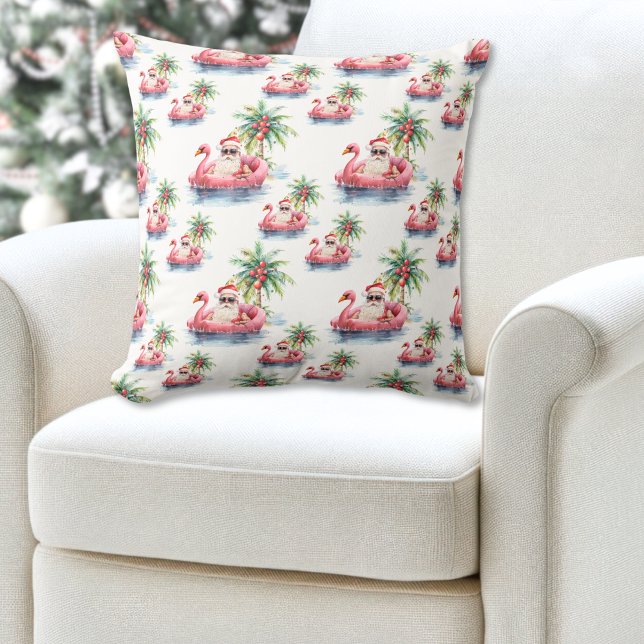 Weihnachten Kissen (Santa Beach Christmas Throw Pillow )