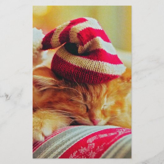 Weihnachten Kitten Briefpapier (Vorderseite)