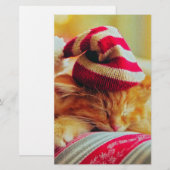 Weihnachten Kitten Briefpapier (Vorne/Hinten)