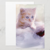 Weihnachten Kitten Briefpapier (Vorne/Hinten)