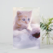 Weihnachten Kitten Briefpapier (Stehend Vorderseite)