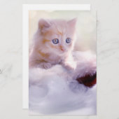 Weihnachten Kitten Briefpapier (Vorne/Hinten)