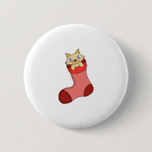 Weihnachten Kitten Button