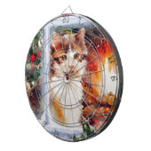 Weihnachten Kitten Dartscheibe (Vorderseite rechts)
