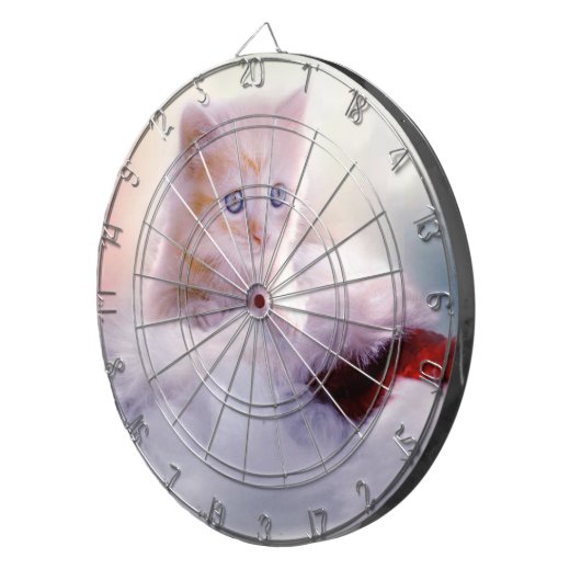 Weihnachten Kitten Dartscheibe (Vorderseite rechts)