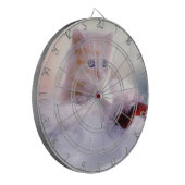Weihnachten Kitten Dartscheibe (Vorderseite Links)
