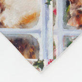 Weihnachten Kitten Fleecedecke (Ecke)