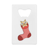 Weihnachten Kitten Geldbeutel Flaschenöffner (Rückseite)
