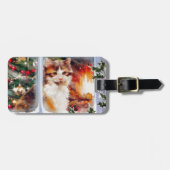 Weihnachten Kitten Gepäckanhänger (Vorderseite horizontal)