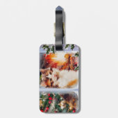 Weihnachten Kitten Gepäckanhänger (Rückseite vertikal)